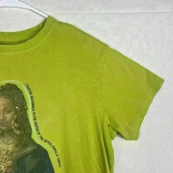 Hustle Gang - Pledge Allegiance - Size Large - Green Crew Neck Short Sleeve - Picture 4 of 10